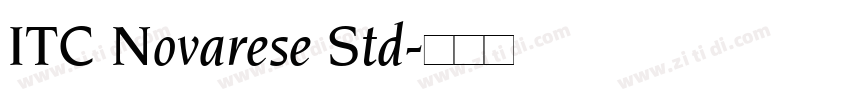 ITC Novarese Std字体转换